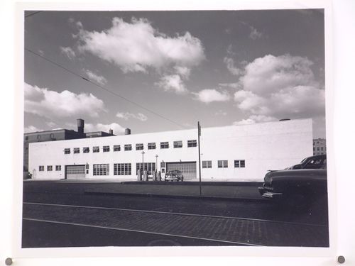 View of the garage of the Rotogravure Building, Philadelphia Inquirer, Philadelphia, Pennsylvania