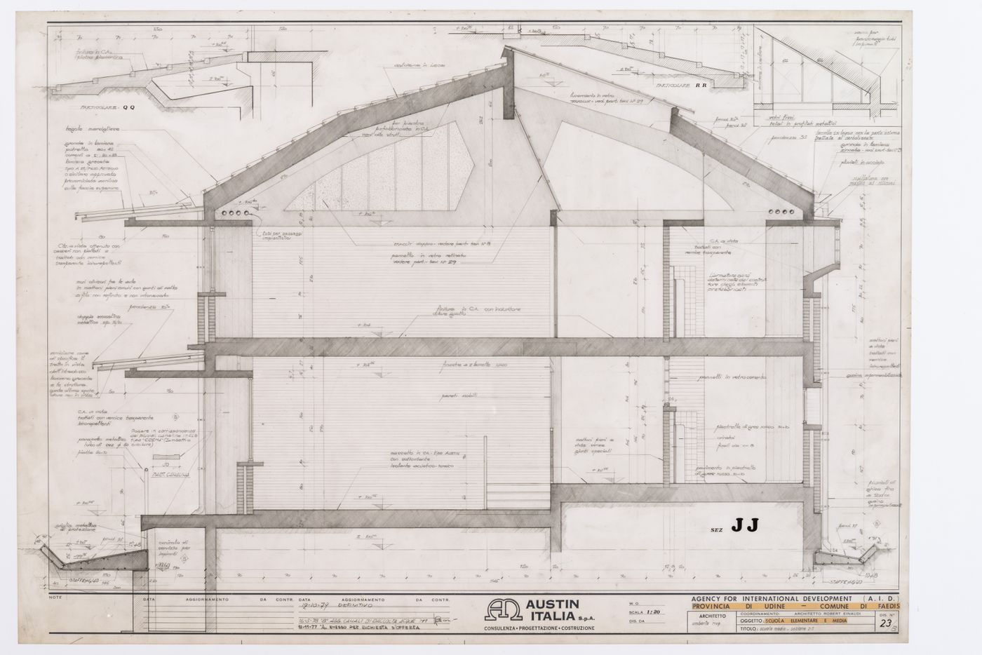 Section for Scuola Faedis, Udine, Italy