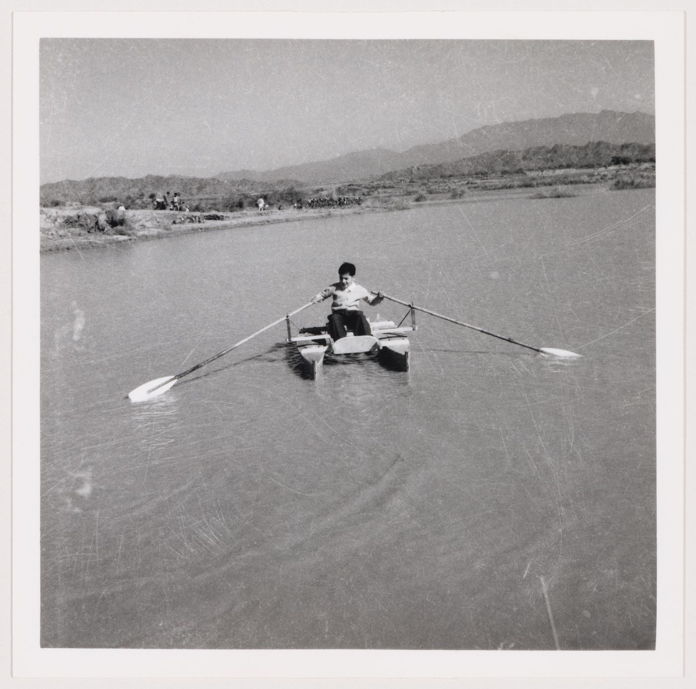 Child at Sukhna Lake in Chandigarh