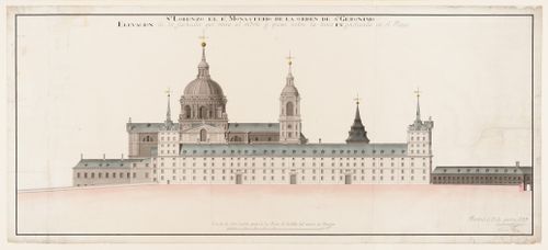 North elevation of the Escurial, Madrid