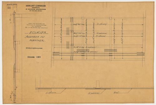 Armatures du plancher, Garage de la Montée du Zouave, Montréal