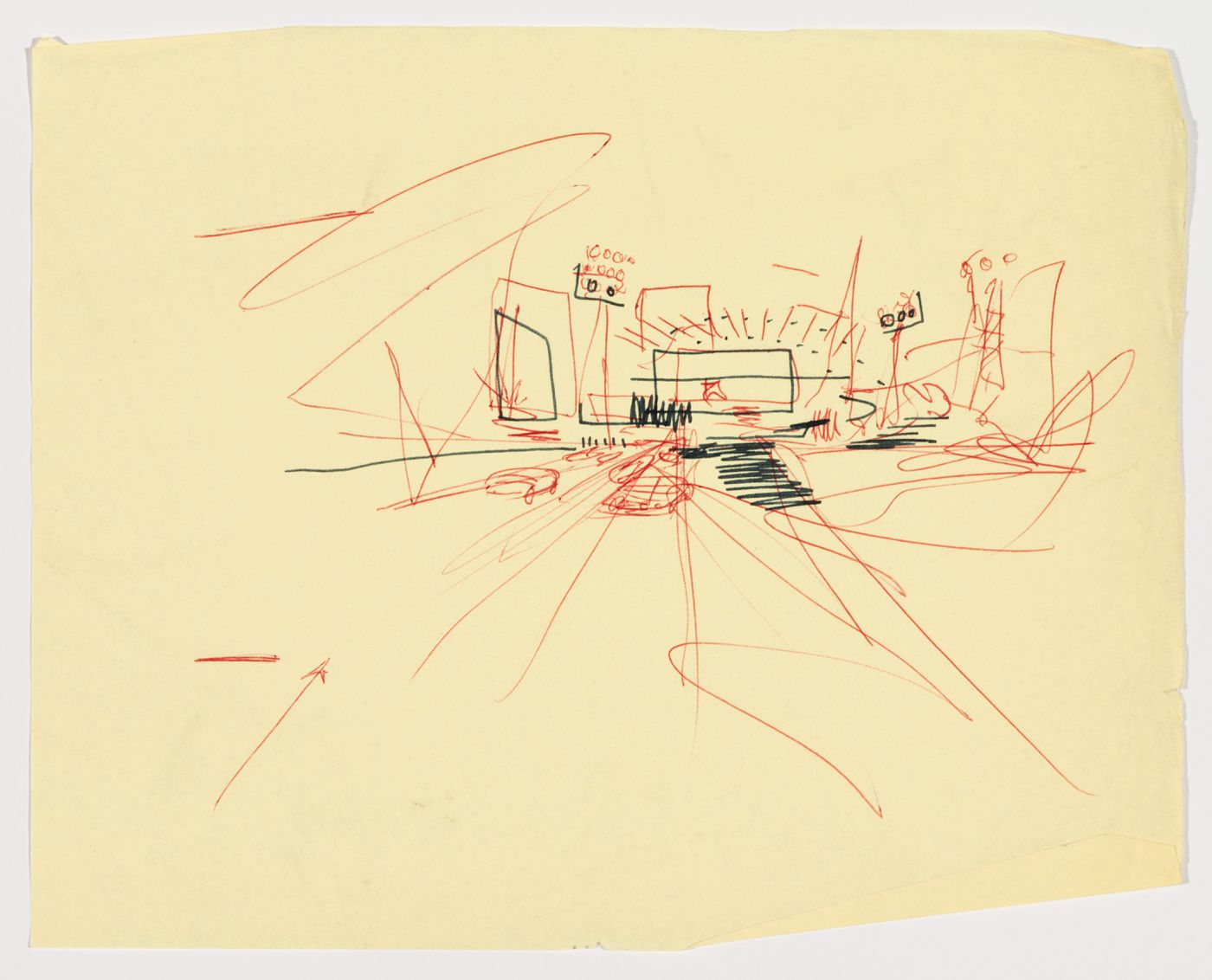 Fun Palace: perspective sketch