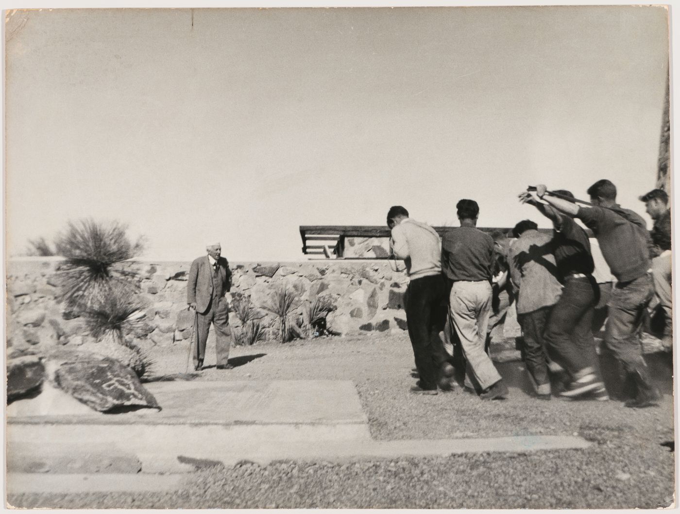 Portrait de Frank Lloyd à Taliesin West