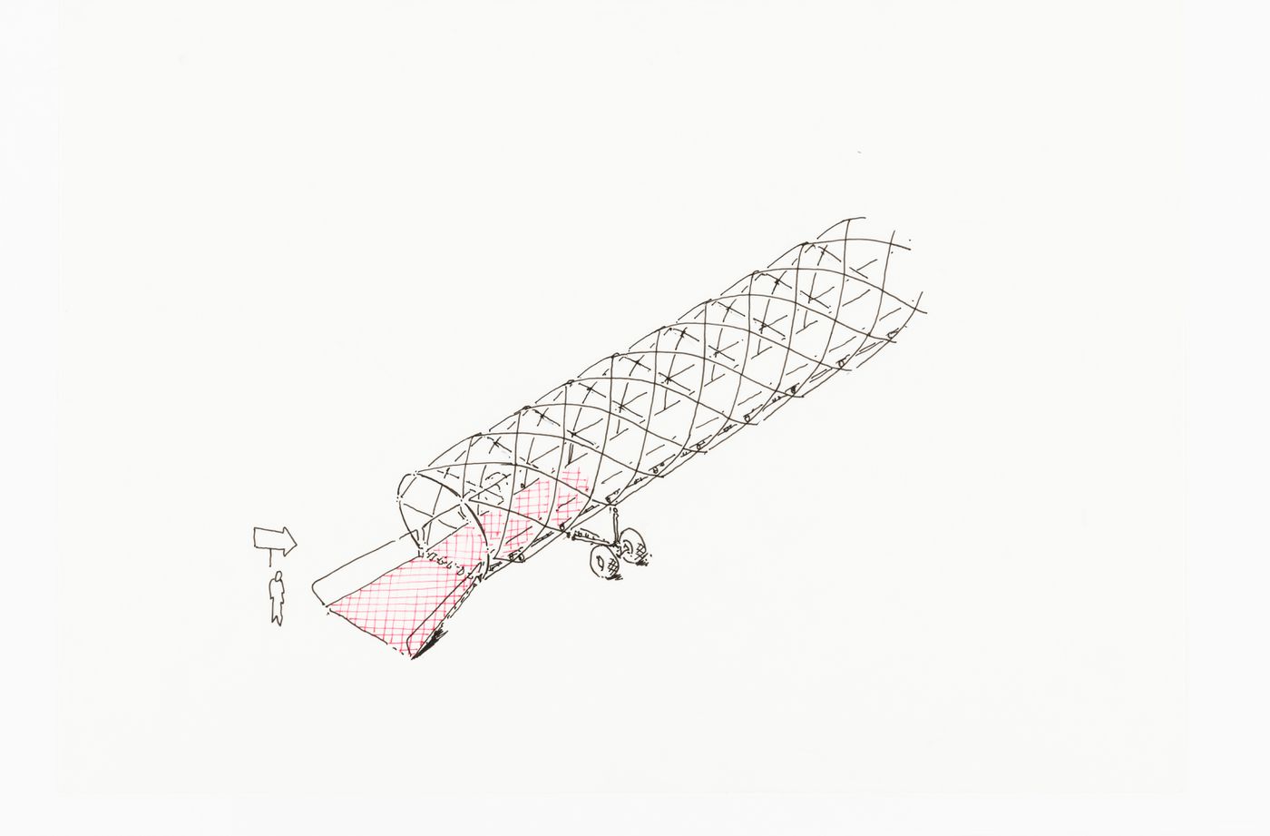 Perspective sketch for City Sleeve - from the project file "IFPRI"