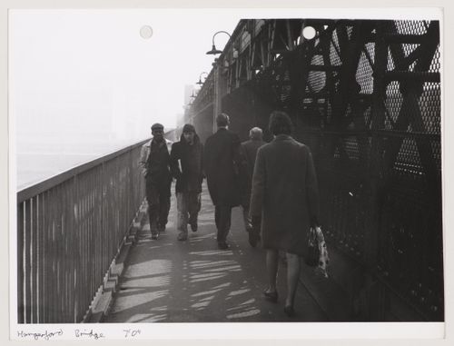 View of Hungerford Bridge, London
