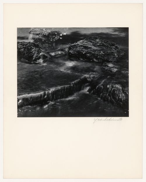 View of the Drum Waterfall and the Oi River, Katsura Rikyu (also known as Katsura Imperial Villa), Kyoto, Japan