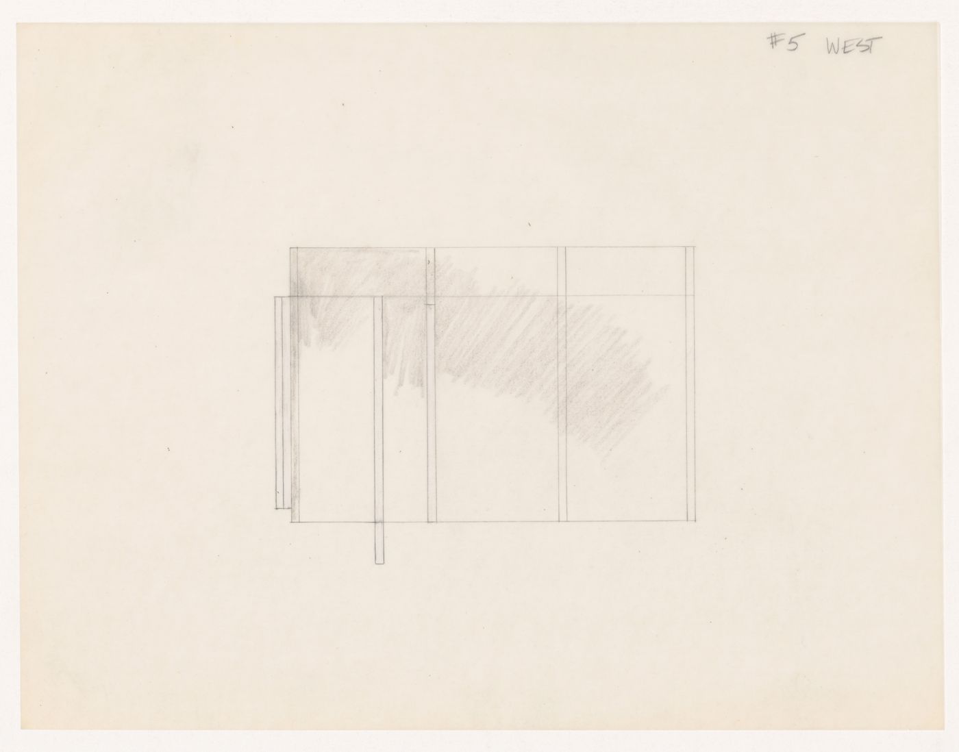 Sketch elevation for House VI, Cornwall, Connecticut