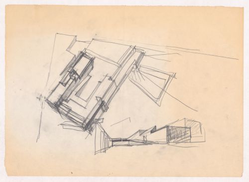 Sketch perspectives for Habitação A. Felgueiras, Porto, Portugal