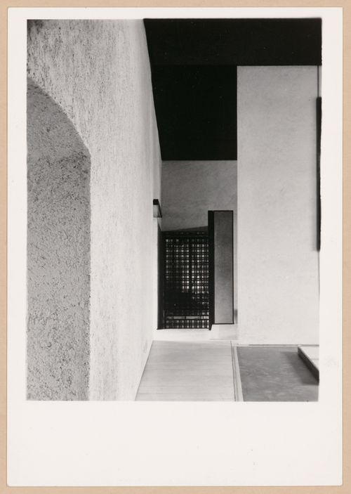 Partial view of a doorway and gallery, Museo di Castelvecchio, Verona, Italy