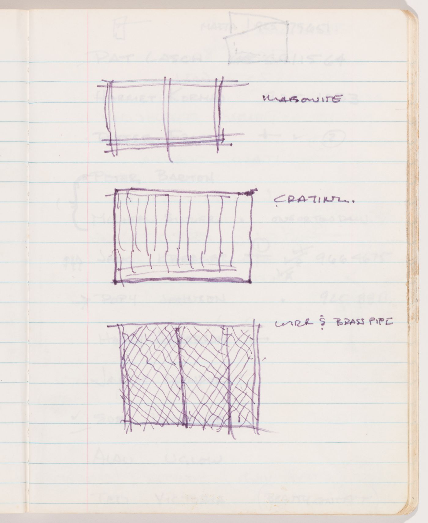 Sketches for Garbage Wall