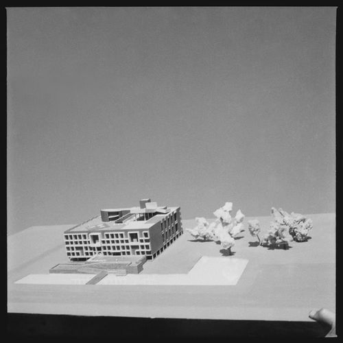 Model for the University Library, Punjab University, Chandigarh, India