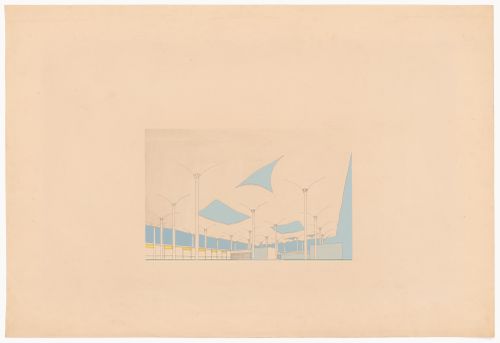 Perspective drawing for Tres hospitales en Corrientes, Corrientes, Argentina