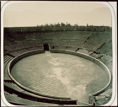 Plate from album ''Princpales Vues de Pompeii par Charles Fratacci, Naples 1864''