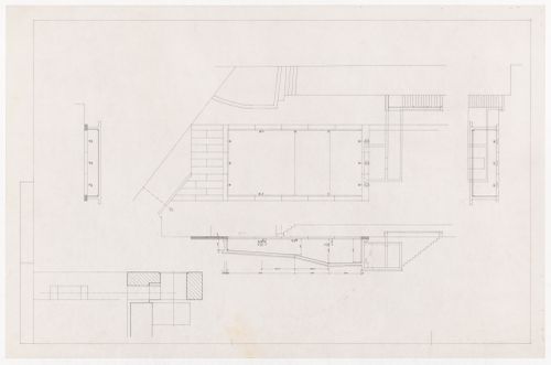 Plans and section for Casa Ana Costa, Quinta de S. Ovídio, Lousada, Portugal