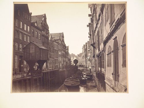 Canal residential area, Hamburg, West Germany