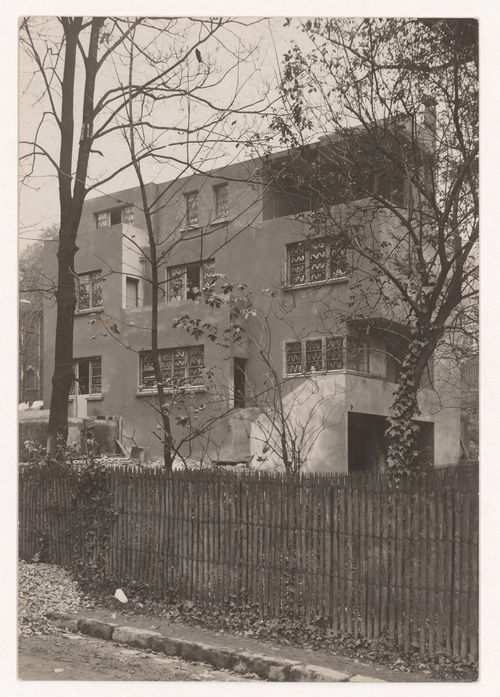 View of Adrien Auger villa under construction, Ville-d'Avray, France