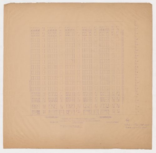 Monadnock and Kearsarge Buildings, Chicago: Dearborn Street and Custom House Place elevation