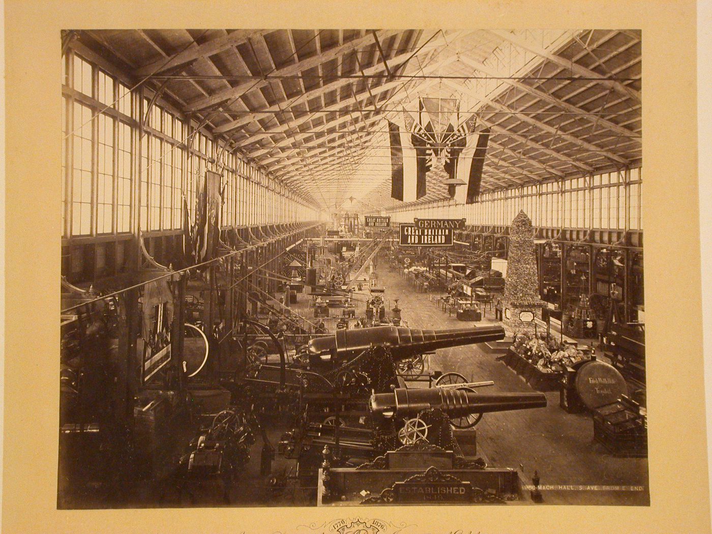 Centennial Exposition Philadelphia: Machine Hall, South Avenue from East End