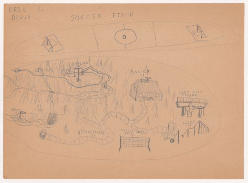 Child's drawing for the ideal playground