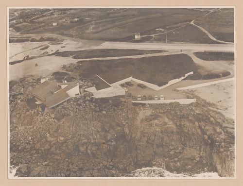 Aerial view of Casa de chá, Restaurante da Boa Nova, Leça da Palmeira, Portugal