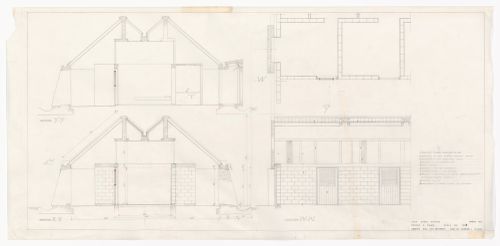 Plan and section for Case Zazzu, Stintino, Italy