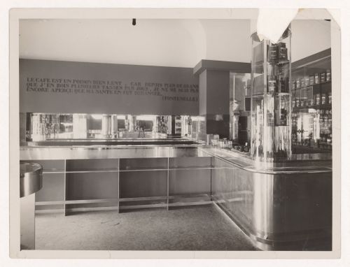 Interior view of Cafés du Brésil coffee shop, Wagram avenue, 8th arrondissement, Paris, France
