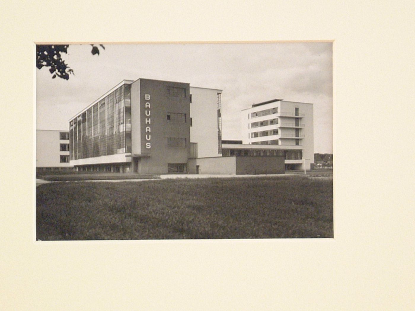 Exterior view of the Bauhaus building from the southeast, Dessau, Germany