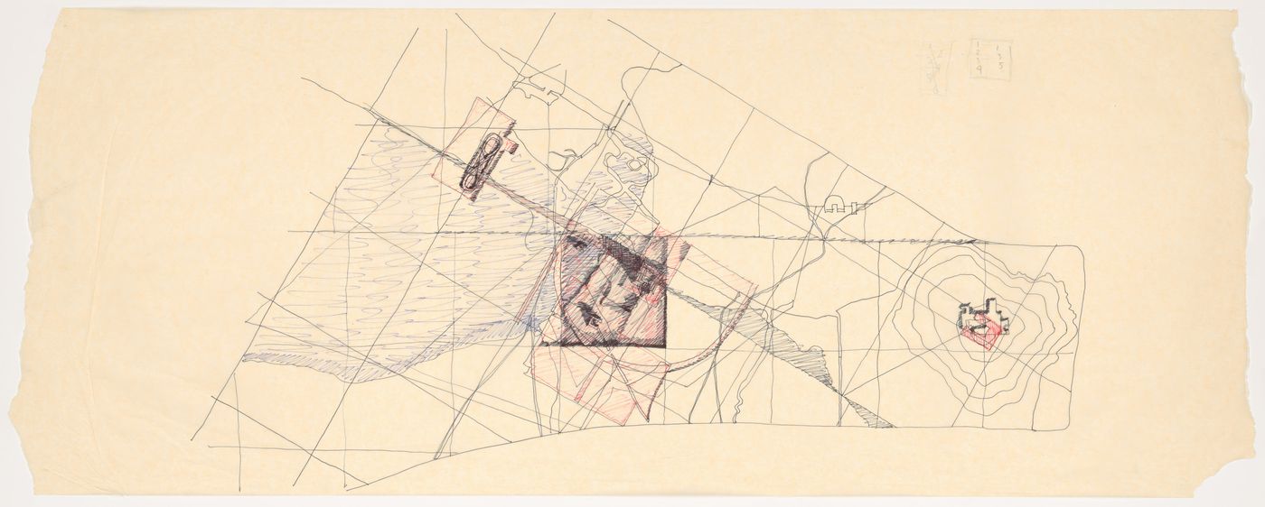 Site plan for University Art Museum, Long Beach, California