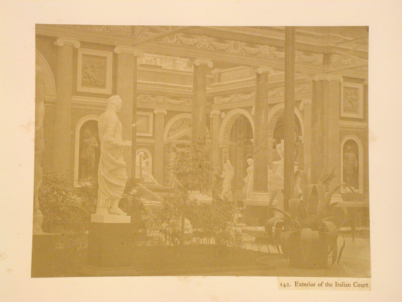 Exterior of the Italian Court, Crystal Palace, Sydenham, England