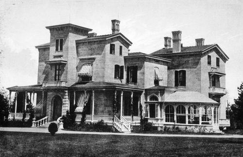 Plate from album ''Villas on the Hudson. A Collection of Photolithographs of Thirty-one Country Residences''