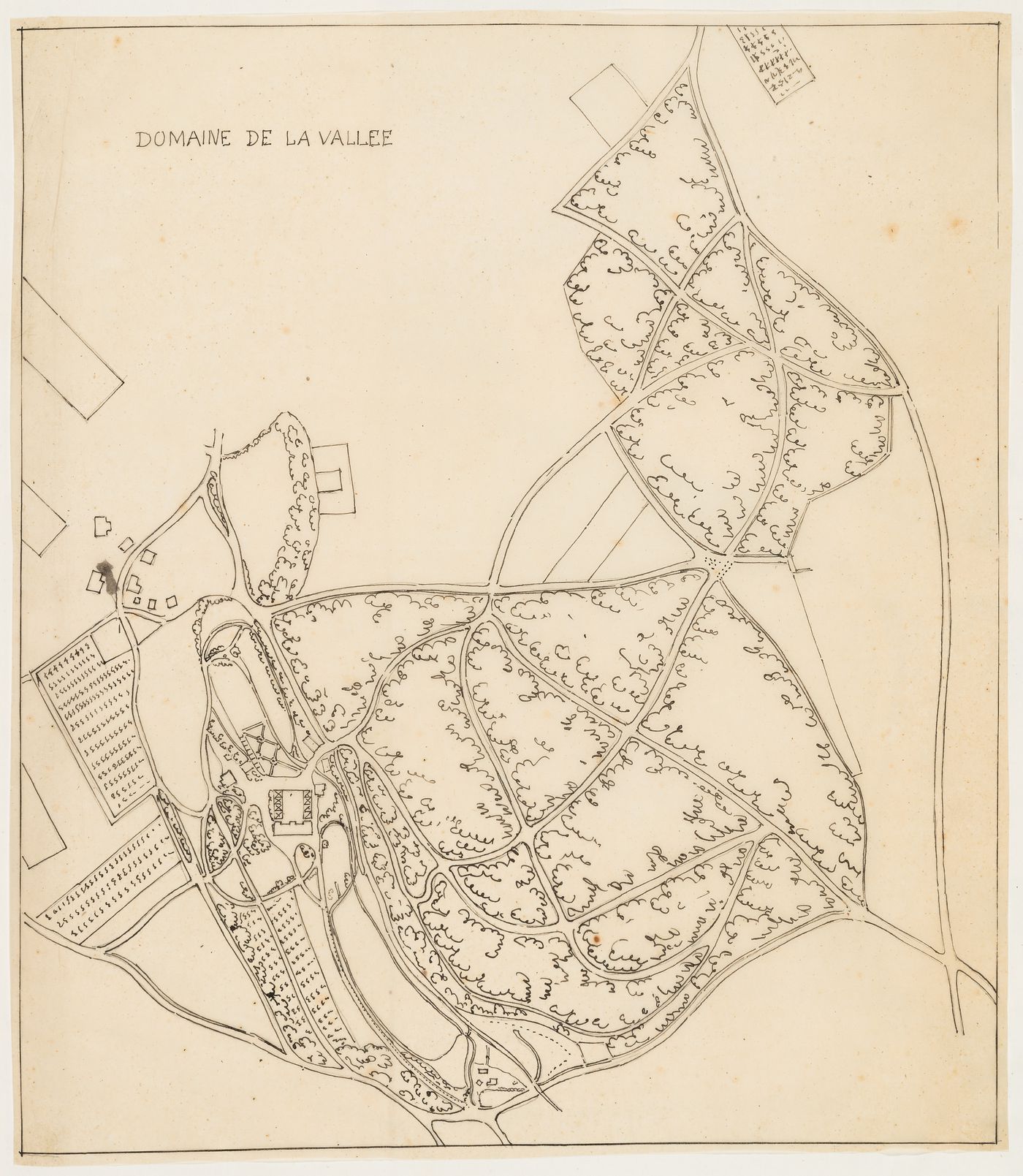 Site plan for Domaine de La Vallée