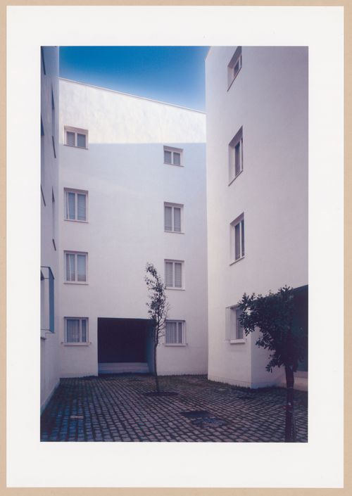 View from courtyard of Habitações em Concepcion Arenal, Cadiz, Spain