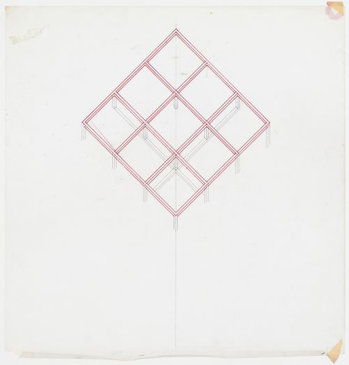 House VI, Cornwall, Connecticut: axonometric