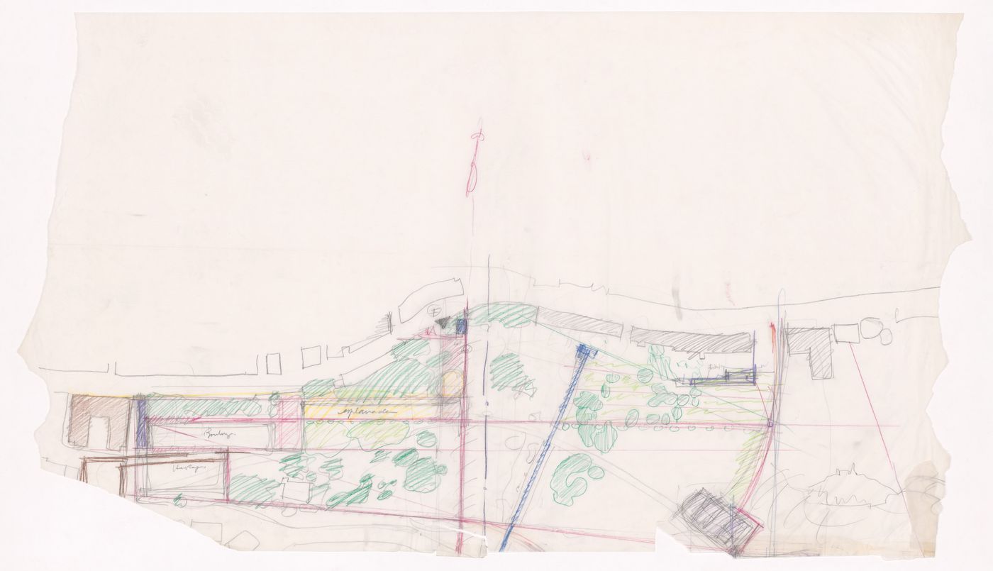 Sketch plan for Parque Urbano, Salemi, Italy