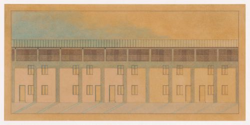 Elevation for UNI-Casa a Pegognaga, Italy