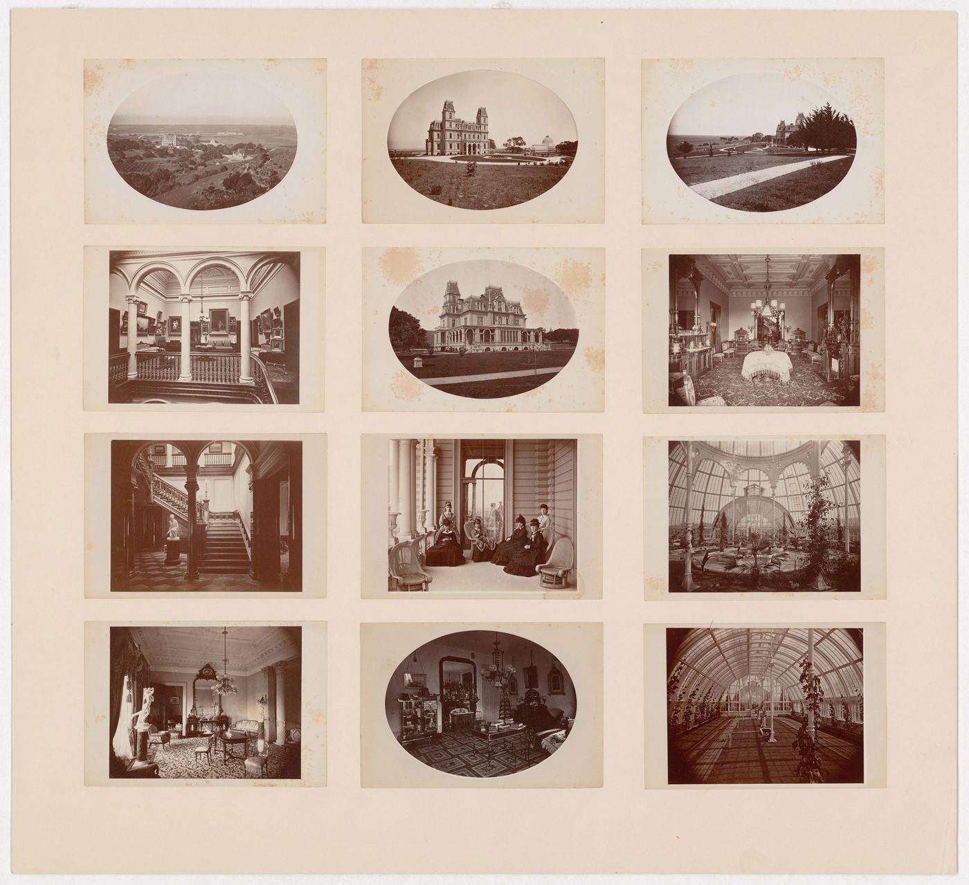 Various views of Millbrae, home of D.O. Mills, San Mateo County, California