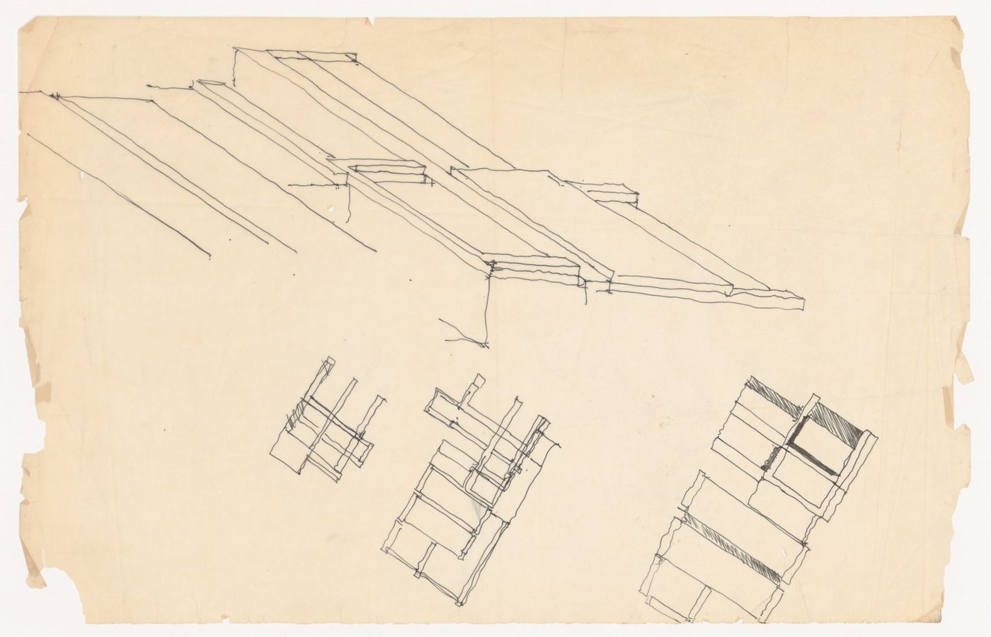 Sketches for House VI, Cornwall, Connecticut