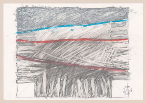 Sketch for Bed project Il carro di giove [Jupiter's chariot]