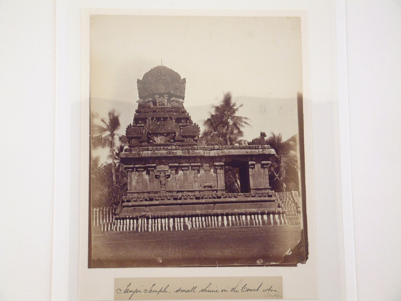View of the western façade of the Candikesvara Shrine, Pirakatisvarar Tirukkoyil (also known as the Brihadisvara or Rajarajesvara Temple), Thanjavur, India