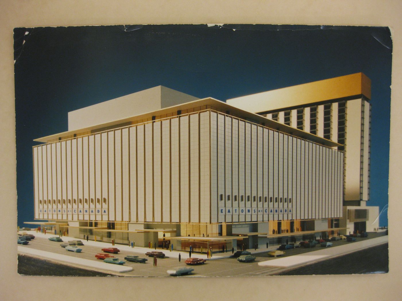 View of a model for the Eaton's Department Store and Office Tower