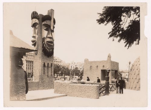 View of the A.E.F.'s pavilion, 1937 Exposition internationale, Paris, France