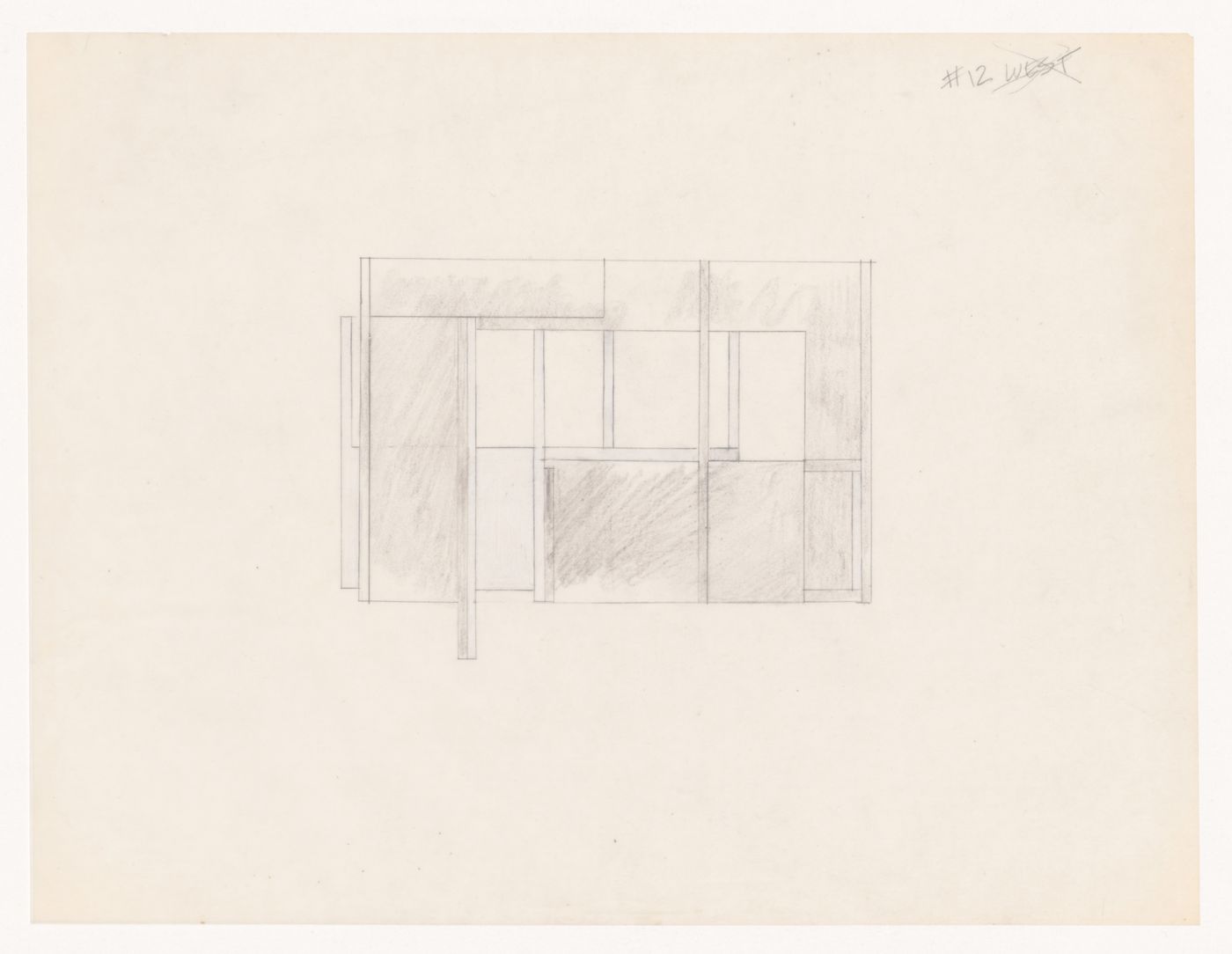 Sketch elevation for House VI, Cornwall, Connecticut