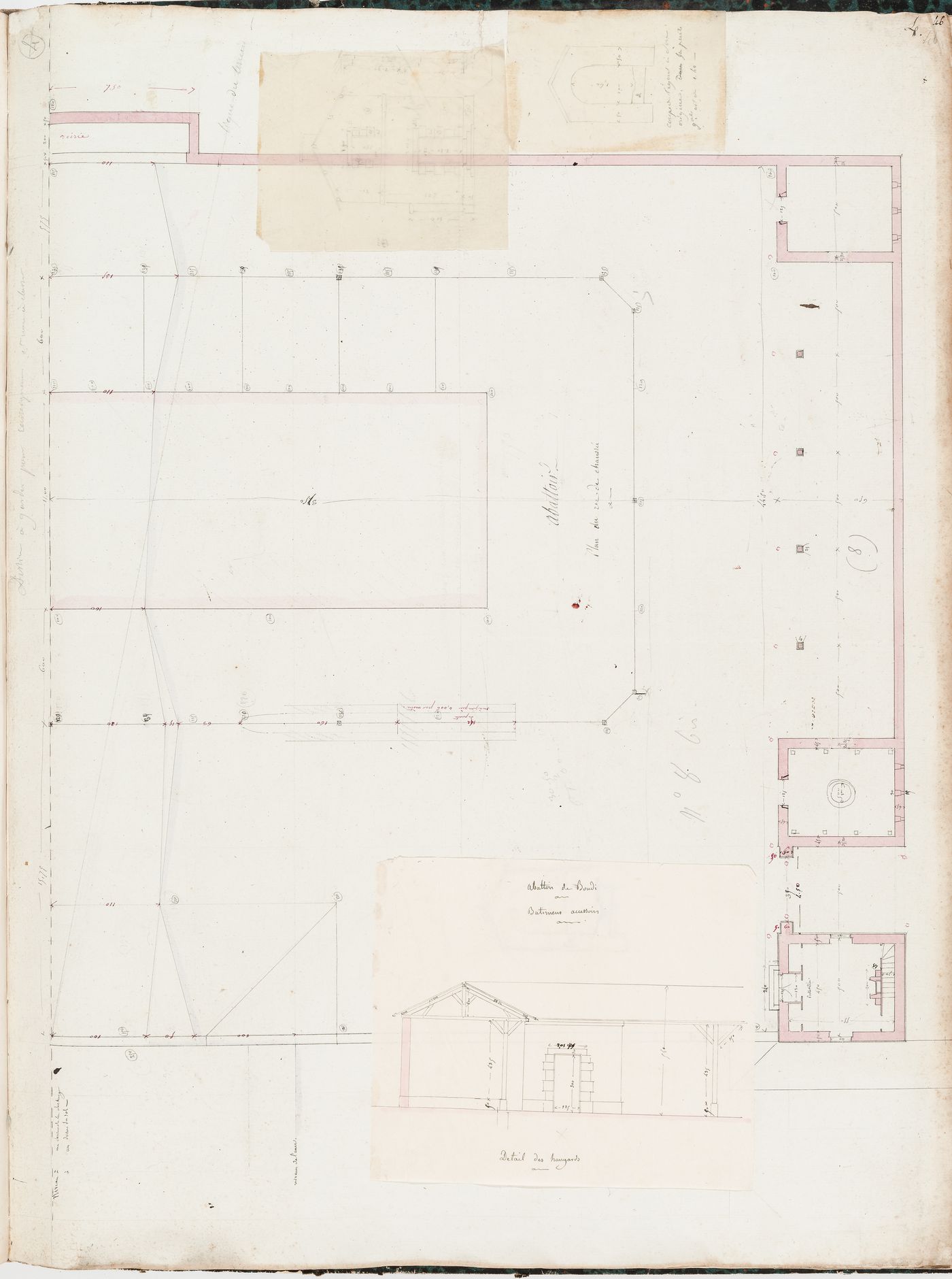 Project for Clos d'équarrissage, fôret de Bondy: Elevation for unidentified structure