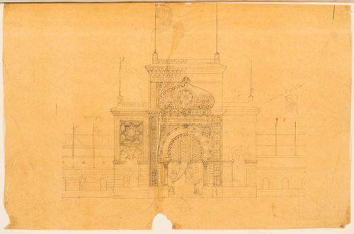 Hippodrome national, Paris: Elevation for the principal entrance