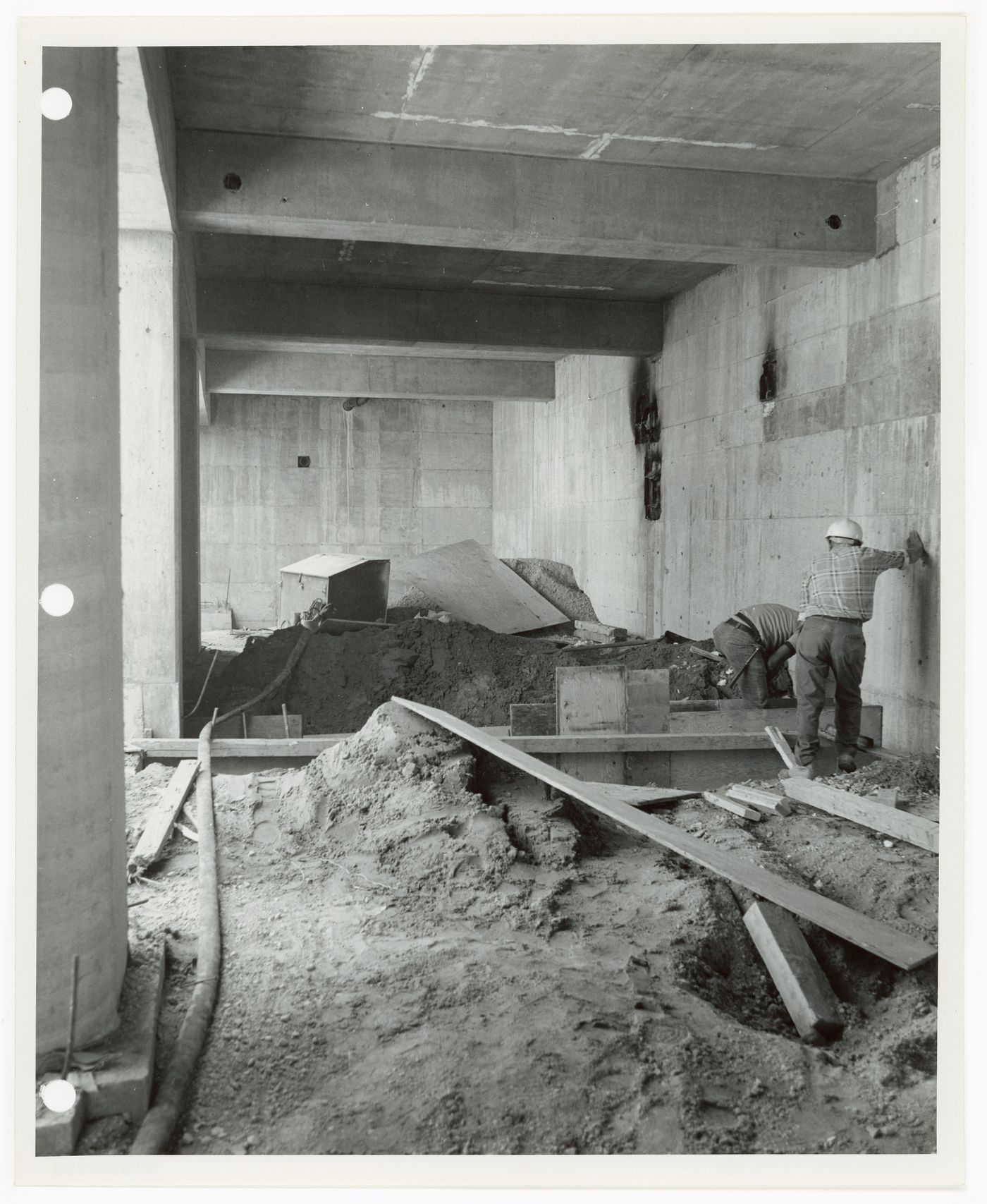 View of construction work in progress on Yorkdale Subway Station, Toronto, Ontario, Canada