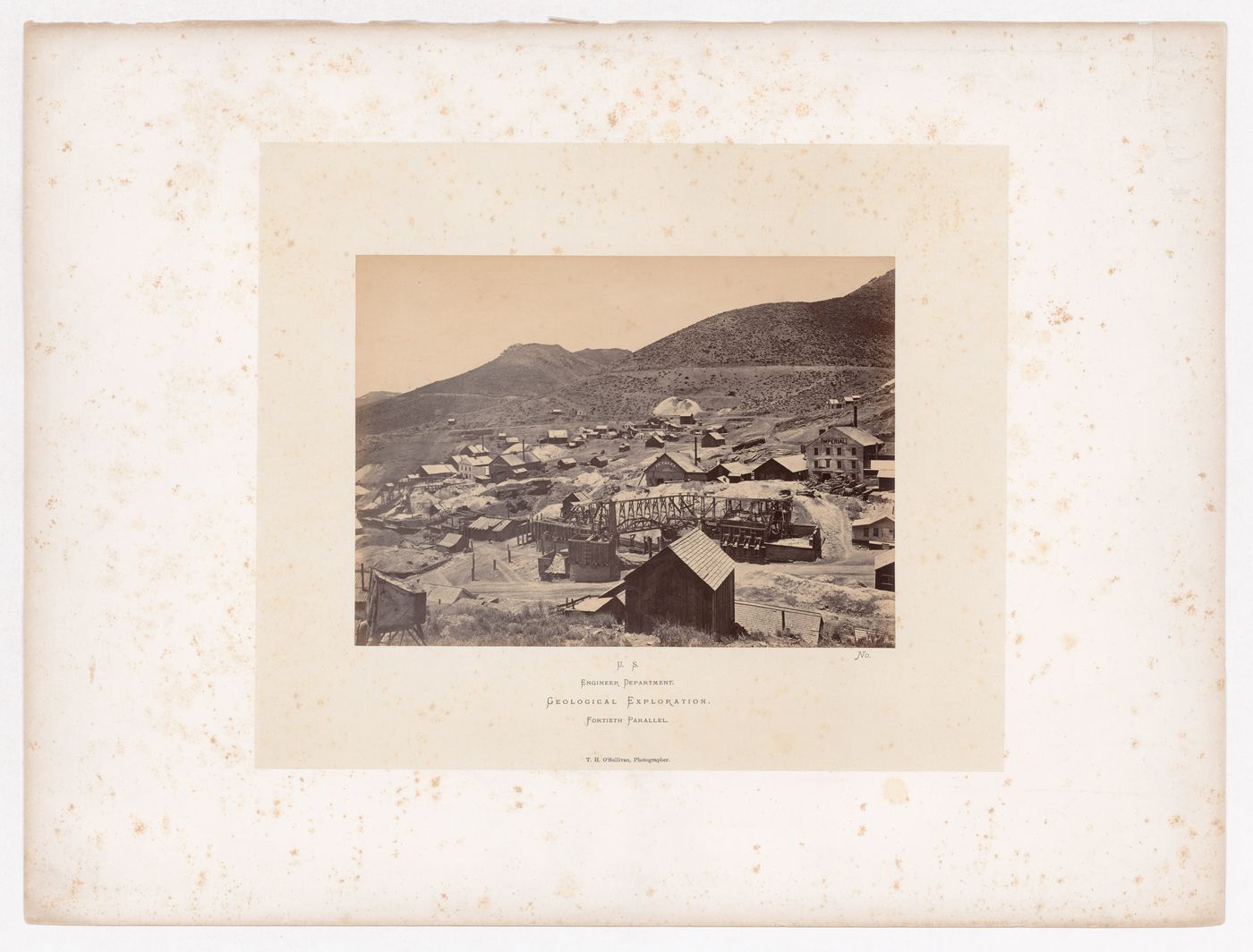 View of the mining camp at Gold Hill, Nevada, United States
