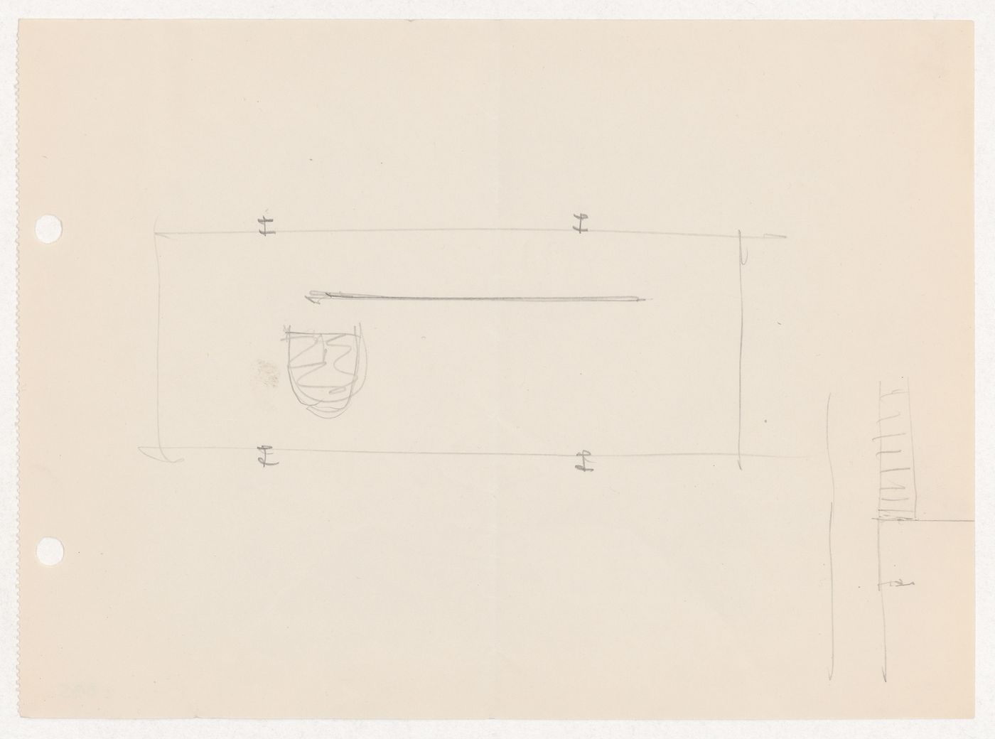 Sketch plan for a house