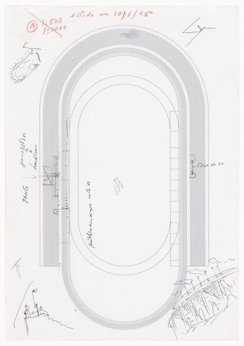 Sketch for Complexo desportivo para as Universiades '97, Palermo