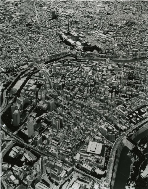 Partial view of the Mori Building's model of Tokyo, Japan