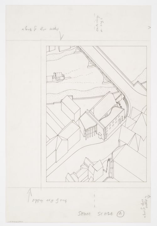 Dresdner Bank, Marburg, Germany: site axonometric